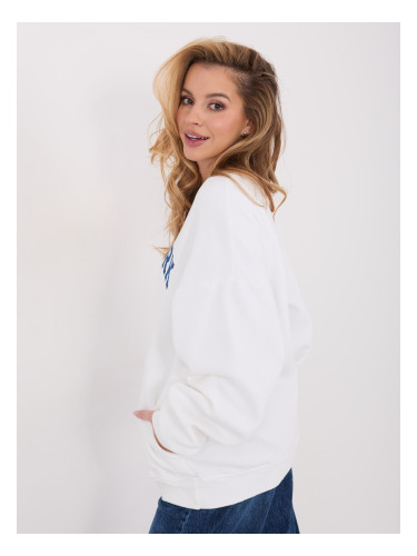 Дамски суитшърт в екрю