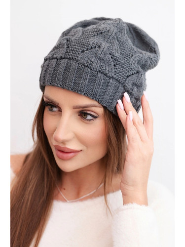 Дамска зимна шапка с отворен модел K427