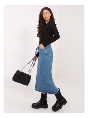 Дълга дънкова пола