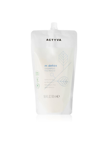 Kemon Actyva M Detox почистващ детоксикиращ шампоан против твърда вода 500 мл.