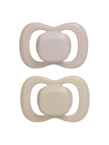 B.Box Silicone 6m+ биберон Blush/Latte 2 бр.