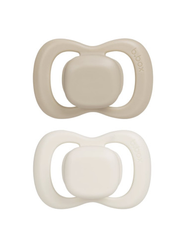B.Box Natural Rubber 6m+ биберон Vanilla/Latte 2 бр.