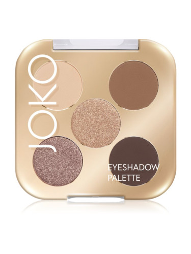 JOKO Eyeshadow Palette палитра сенки за очи с 5 цвята цвят Sparkling Sands 7 гр.