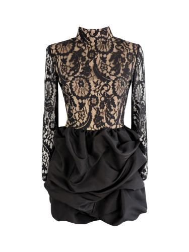 Рокля BLACK LACE TAFFETA