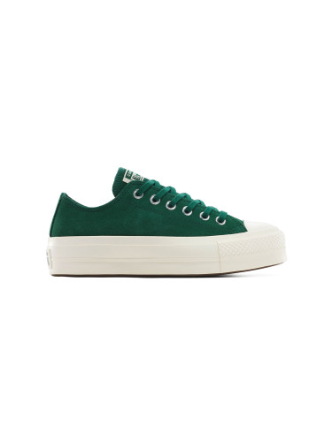 Converse Chuck Taylor All Star Lift Platform Colorful Suede Green Жени - Спортни обувки Converse - Зелен - A15533C-5.5 - Size: 5.5