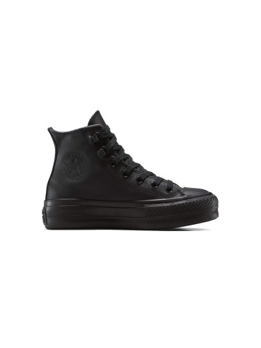 Converse Chuck Taylor All Star Lift Platform Leather Black Жени - Спортни обувки Converse - Черен - A12969C-3 - Size: 3