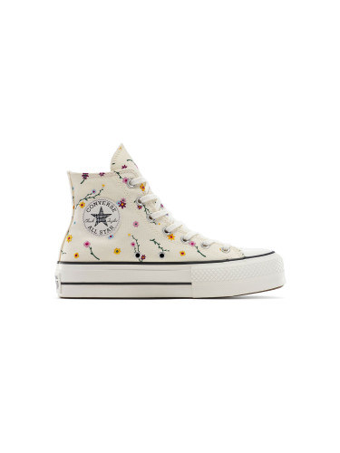 Converse Chuck Taylor All Star Lift Platform Embroidered Blooms Жени - Спортни обувки Converse - Бял - A15536C-4 - Size: 4