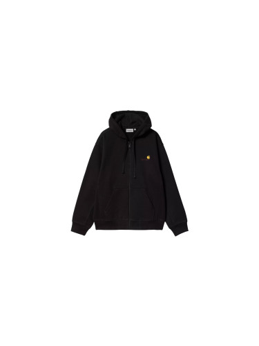 Carhartt WIP Hooded American Script Jacket Black Мъже - Якета Carhartt WIP - Черен - I033063_89_XX-XL - Size: XL