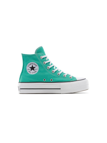 Converse Chuck Taylor All Star Lift Platform Green A12955C Жени - Спортни обувки Converse - Зелен - A12955C-4.5 - Size: 4.5