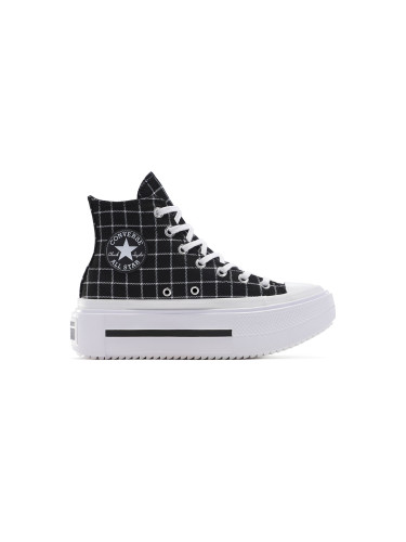 Converse Chuck Taylor All Star Lift Double Stack Platform Plaid Жени - Спортни обувки Converse - Черен - A14157C-4 - Size: 4