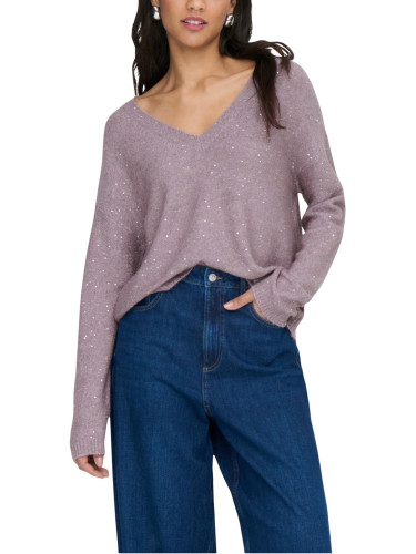 Дамски пуловер с V-образно деколте