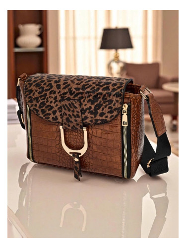 Resti Patent Small Women's Faux Leather Handbag Sable Arc