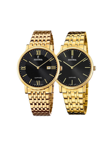 Комплект часовници за двойки Festina Swiss Made F20020/3-F20021/3