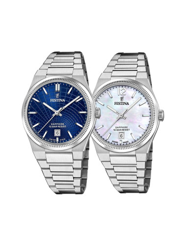 Комплект часовници за двойки Festina Swiss Made F20051/4-F20052/1