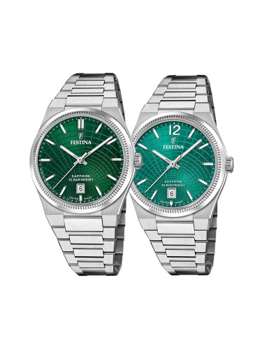Комплект часовници за двойки Festina Swiss Made F20051/5-F20052/6