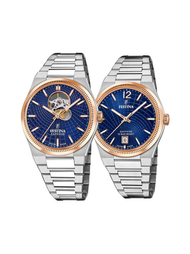 Комплект часовници за двойки Festina Swiss Made F20061/2-F20066/3