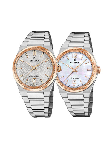 Комплект часовници за двойки Festina Swiss Made F20065/1-F20066/1