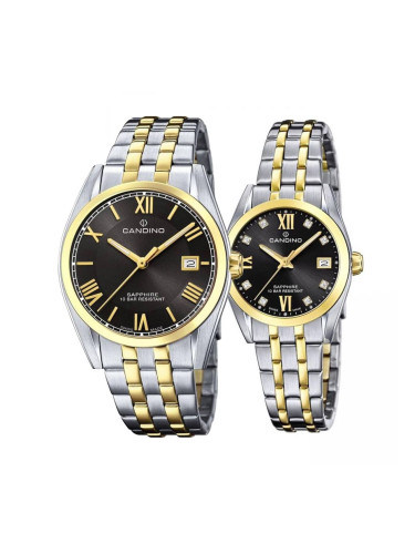 Комплект часовници за двойки Candino C4702/D-C4704/D