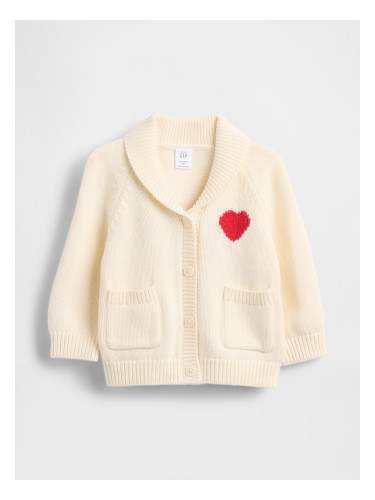 Детски кардиган GAP с мотив на сърце