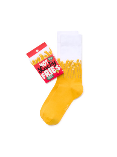 Весели чорапи с мотив на пържени картофи