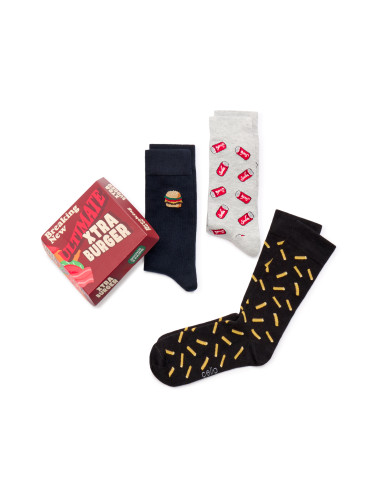 Подаръчен комплект чорапи за бързо хранене Celio