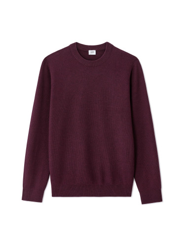 Пуловер Celio с кръгло деколте в бордо