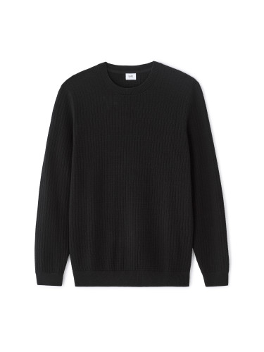 Черен унисекс пуловер