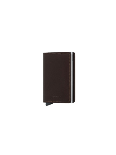 Secrid Slimwallet Original Dark Brown Unisex - Портфейли Secrid - Кафяв - SO-Brown-One-size - Size: One size
