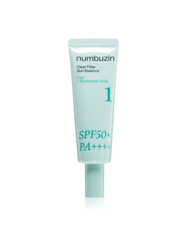 Numbuzin No. 1 Clear Filter Sun Essence озаряваща есенция с успокояващ ефект SPF 50+ 50 мл.