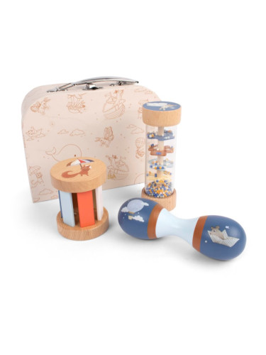 FILIBABBA Play Set My First Wooden Sensory Toys комплект за деца 6m+ 3 бр.