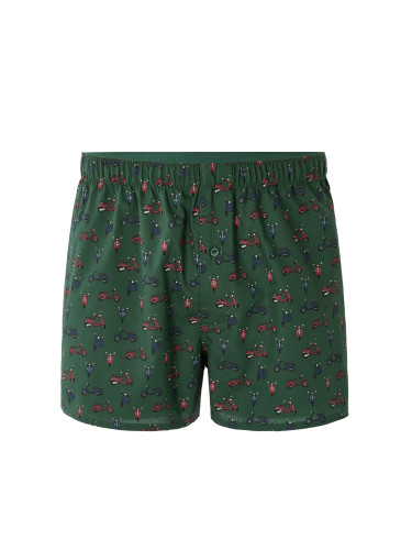 Зелени боксерки с мотив на тротинетка