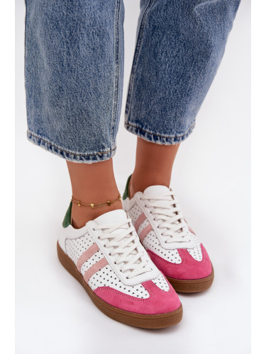 Дамски маратонки от перфорирана кожа Zazoo