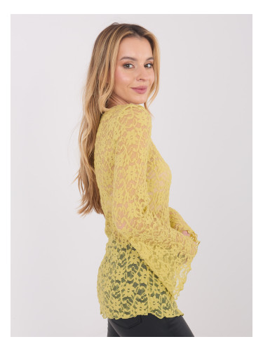Блуза с лаймова дантела