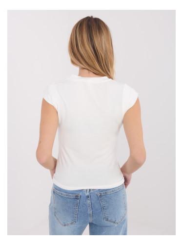 Блуза без ръкави в екрю