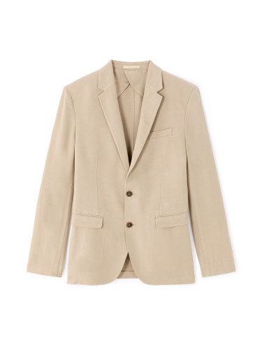 Бежово ленено яке