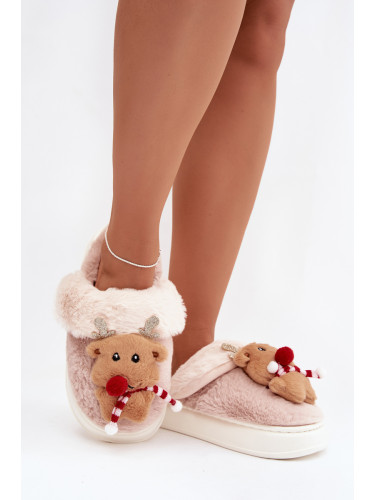 Дамски чехли с мотив на елени