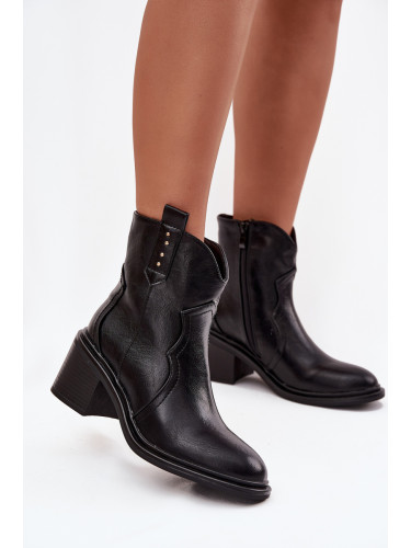 Дамски боти до глезена с токчета Iverly