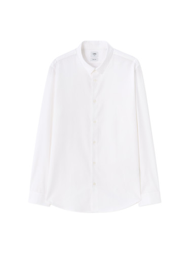Мъжка бяла риза slim fit