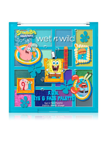Wet n Wild SpongeBob SquarePants F.U.N. Eye & Face Palette палитра сенки за очи 15 гр.