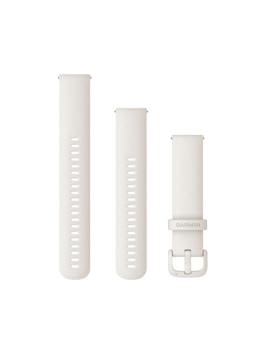 Силиконова каишка Garmin Quick Release, 20 мм, бяла, 010-12924-80