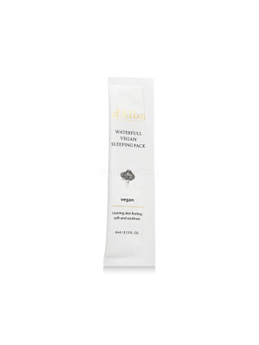 d'Alba White Truffle Waterfull Vegan Sleeping Pack Маска за лице за жени 12x4 ml