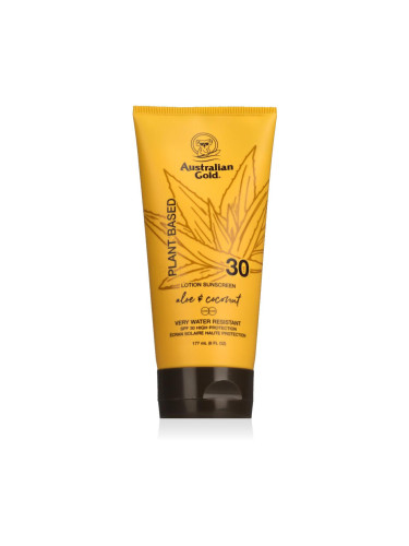 Australian Gold Plant Based Aloe & Coconut Lotion Sunscreen SPF30 Слънцезащитна козметика за тяло 177 ml