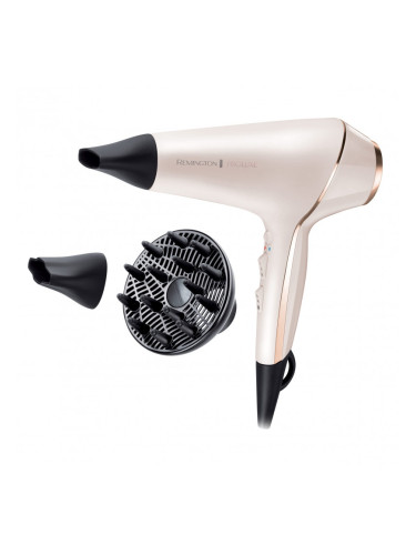 Сешоар Remington AC9140 PROLUXE, 2400W, OPTIheat, AC мотор, Йонизация, 3 скорости, 2 темп. нива, Розов/златист