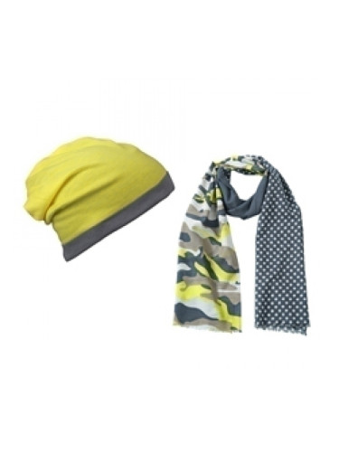 Камуфлажен шал с шапка