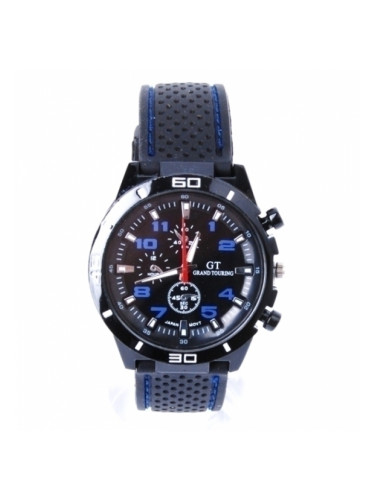 Спортен мъжки часовник със синьо