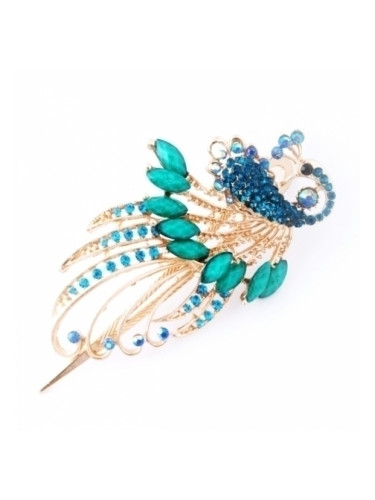 Шнола за коса с тюркоазени камъни