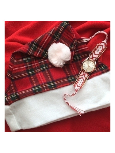 Комплект от шал, шапка и часовник