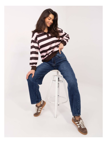 Пуловер с райета