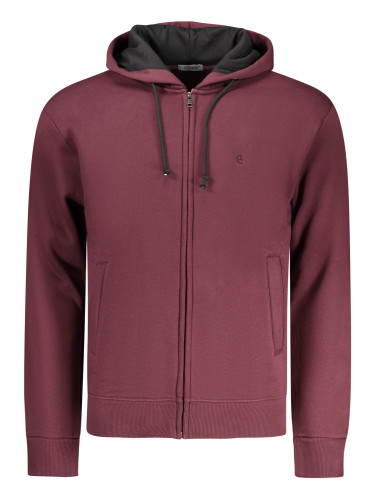 Мъжки червен суитшърт с цип