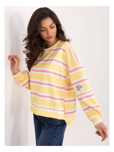 Жълт раиран суитшърт